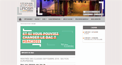 Desktop Screenshot of lyceelimosin.fr